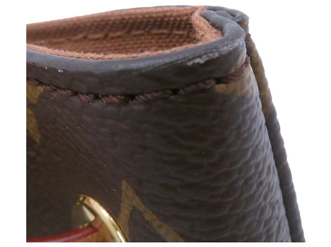 Borsa Louis Vuitton Monogram Montsouris NM BB Marrone - vista 11
