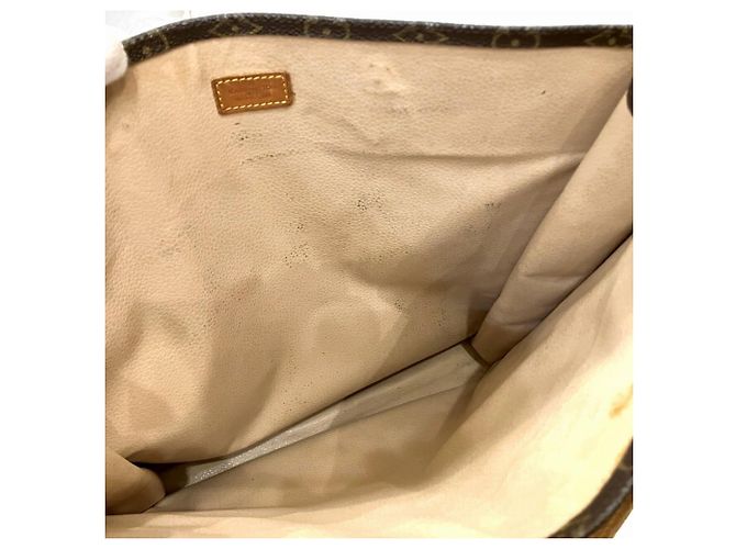 Borsa Tote Monogram Sac Plat Louis Vuitton Marrone - vista 5