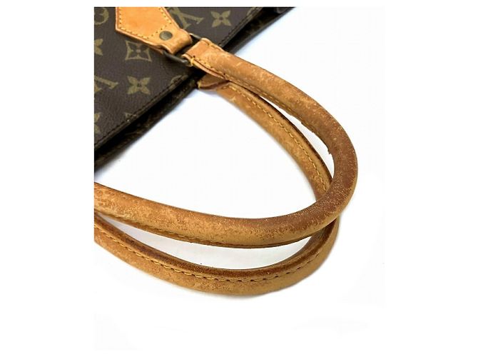 Borsa Tote Monogram Sac Plat Louis Vuitton Marrone - vista 7
