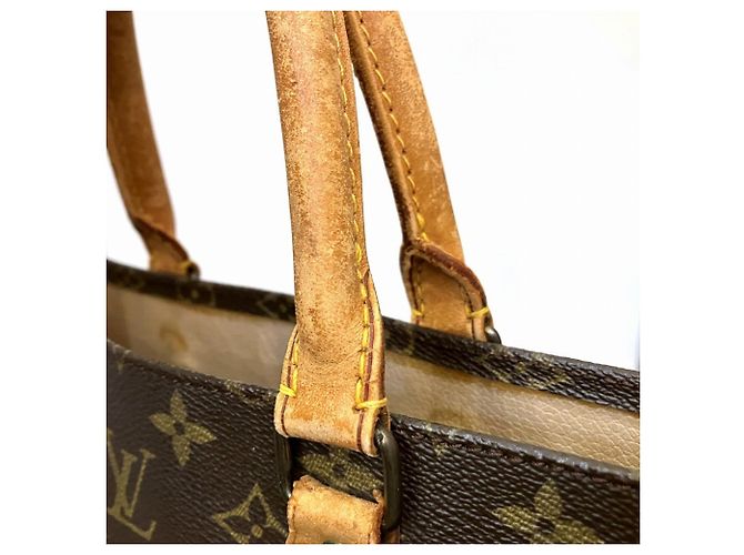Borsa Tote Monogram Sac Plat Louis Vuitton Marrone - vista 8