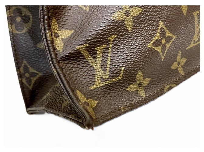 Borsa Tote Monogram Sac Plat Louis Vuitton Marrone - vista 9