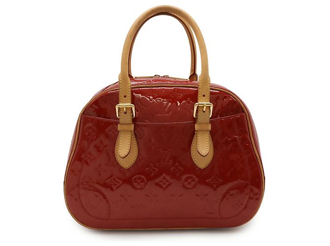 Borsa Summit Drive in Monogram Vernis di Louis Vuitton Rosso - vista 2