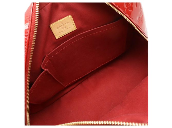 Borsa Summit Drive in Monogram Vernis di Louis Vuitton Rosso - vista 7