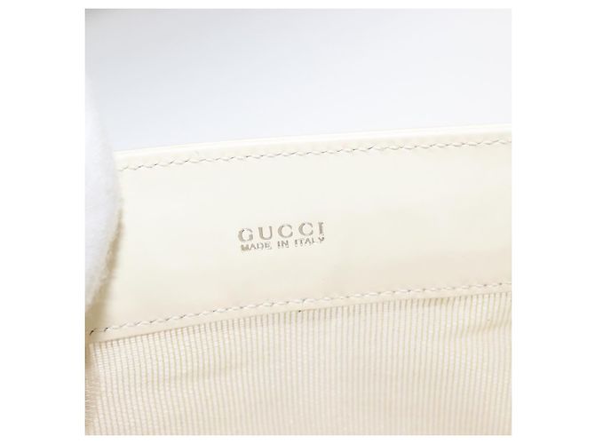 Borsa Tote Vintage in Vinile Gucci Beige - vista 6