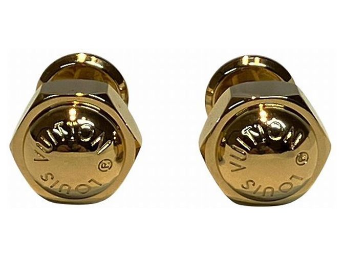 Gemelli in metallo dorato Louis Vuitton D'oro - vista 3