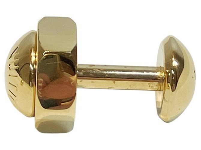 Gemelli in metallo dorato Louis Vuitton D'oro - vista 4