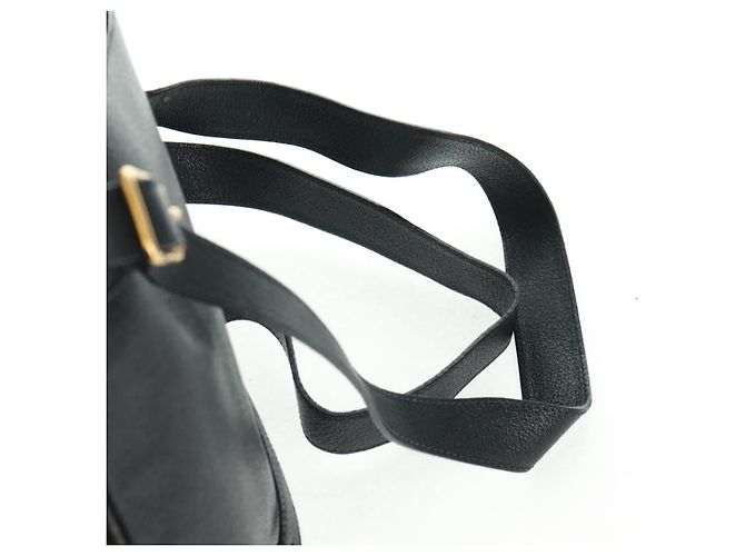 Zaino in suede Gucci Bamboo Nero Oro 003 58 0016 Auth 161768 D'oro - vista 15