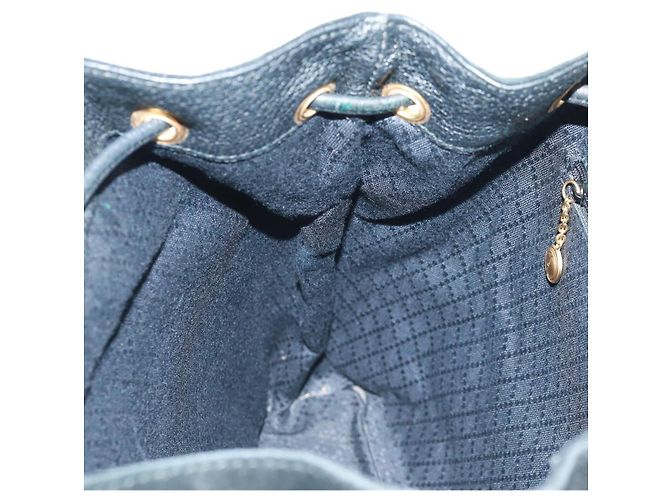 Zaino in suede Gucci Bamboo Nero Oro 003 58 0016 Auth 161768 D'oro - vista 27
