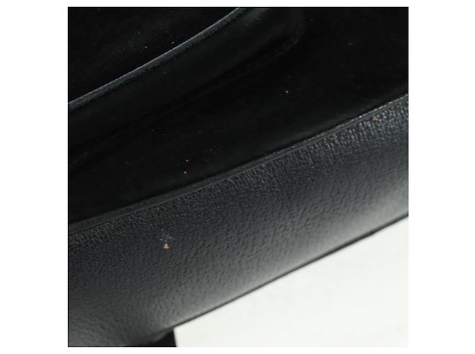 Zaino in suede Gucci Bamboo Nero Oro 003 58 0016 Auth 161768 D'oro - vista 6
