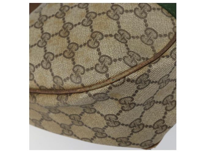 Borsa a Spalla Gucci GG Supreme Web Sherry Line PVC Beige 010 378 Auth 162998 - vista 15