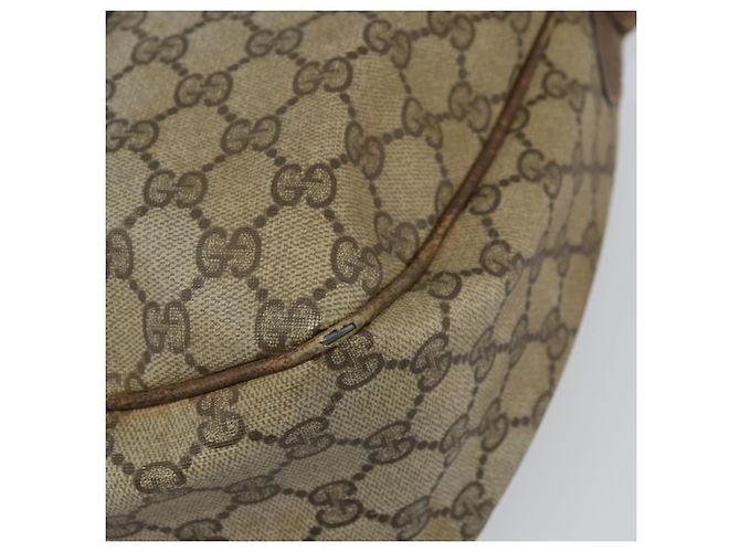 Borsa a Spalla Gucci GG Supreme Web Sherry Line PVC Beige 010 378 Auth 162998 - vista 16