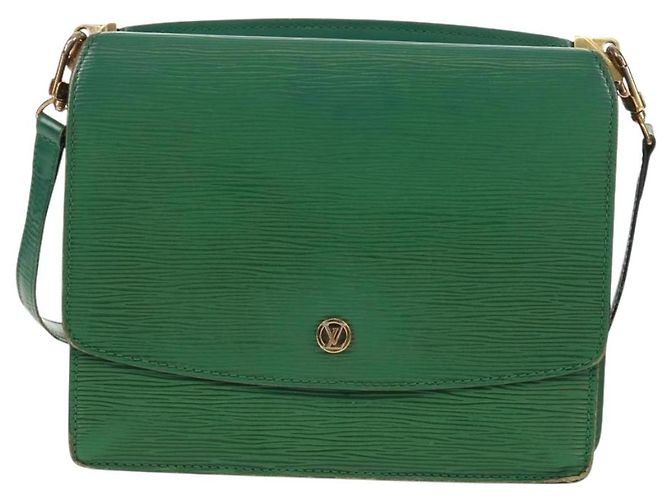 LOUIS VUITTON Borsa a Spalla Epi Grenel Verde M52364 LV Auth 160435 - vista 13