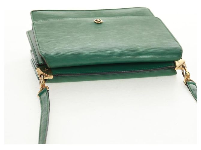 LOUIS VUITTON Borsa a Spalla Epi Grenel Verde M52364 LV Auth 160435 - vista 14