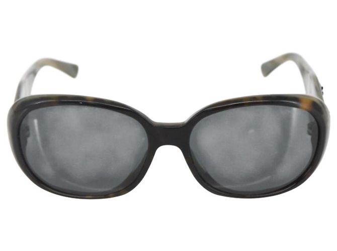 Gafas de sol CHANEL Camelia de plástico gris 5113-A CC Auth 161696 Castaño - vista 2