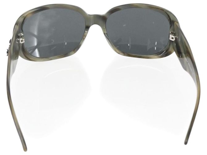 Gafas de sol CHANEL Camelia de plástico gris 5113-A CC Auth 161696 Castaño - vista 3