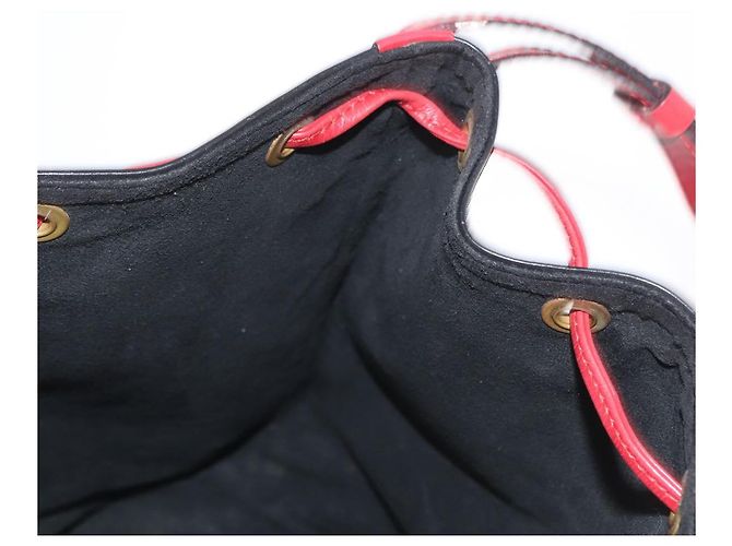 LOUIS VUITTON Epi Noe Schultertasche Bicolor Schwarz Rot M44017 LV Auth 158992 - Ansicht 18