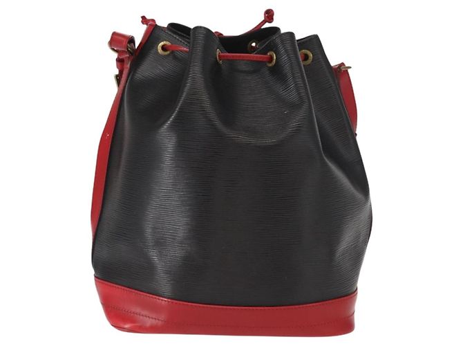 LOUIS VUITTON Epi Noe Schultertasche Bicolor Schwarz Rot M44017 LV Auth 158992 - Ansicht 2
