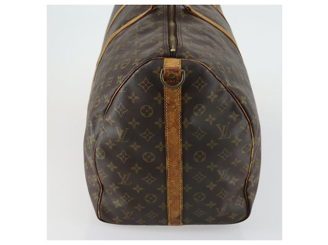 LOUIS VUITTON Borsa Boston Monogram Keepall Bandoulière 60 M41412 LV Auth am10381 Monogramma - vista 3