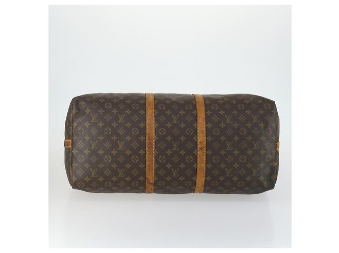 LOUIS VUITTON Borsa Boston Monogram Keepall Bandoulière 60 M41412 LV Auth am10381 Monogramma - vista 5