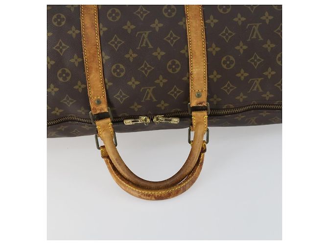 LOUIS VUITTON Borsa Boston Monogram Keepall Bandoulière 60 M41412 LV Auth am10381 Monogramma - vista 7
