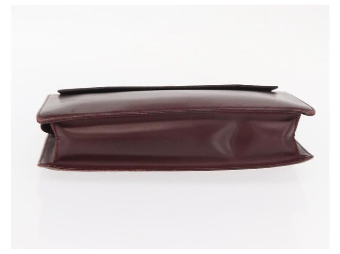 Borsa a tracolla CARTIER in pelle 2 pezzi Nero Bordeaux Auth 158537 Bordò - vista 15