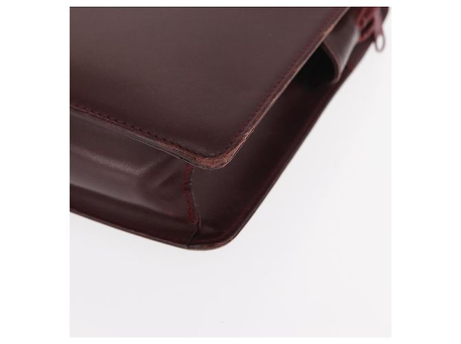 Borsa a tracolla CARTIER in pelle 2 pezzi Nero Bordeaux Auth 158537 Bordò - vista 16