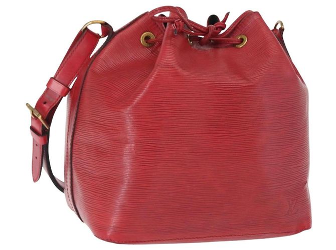 Noe LOUIS VUITTON Borsa a Spalla Petit Noé Epi Rossa M44107 LV Auth 161223 Rosso - vista 13