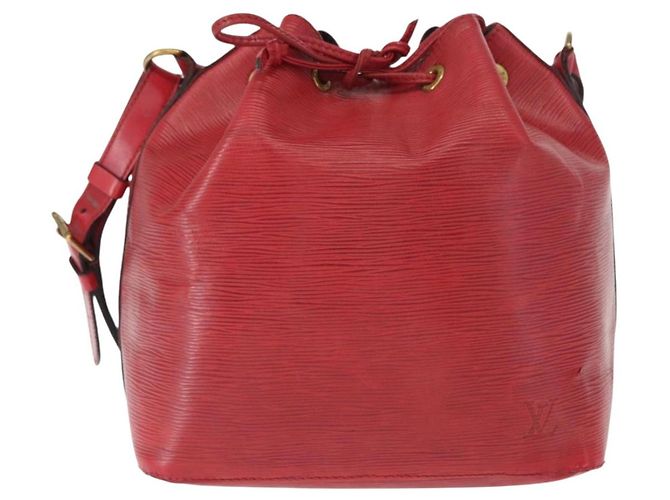 Noe LOUIS VUITTON Borsa a Spalla Petit Noé Epi Rossa M44107 LV Auth 161223 Rosso - vista 14