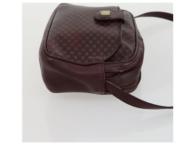 Céline Borsa a Spalla in Tela Macadam CELINE Pelle 3 Pezzi Rosso Blu Auth 160319 Blu navy - vista 11