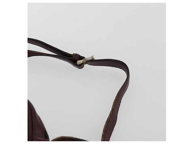 Céline Borsa a Spalla in Tela Macadam CELINE Pelle 3 Pezzi Rosso Blu Auth 160319 Blu navy - vista 13