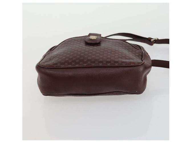 Céline Borsa a Spalla in Tela Macadam CELINE Pelle 3 Pezzi Rosso Blu Auth 160319 Blu navy - vista 14