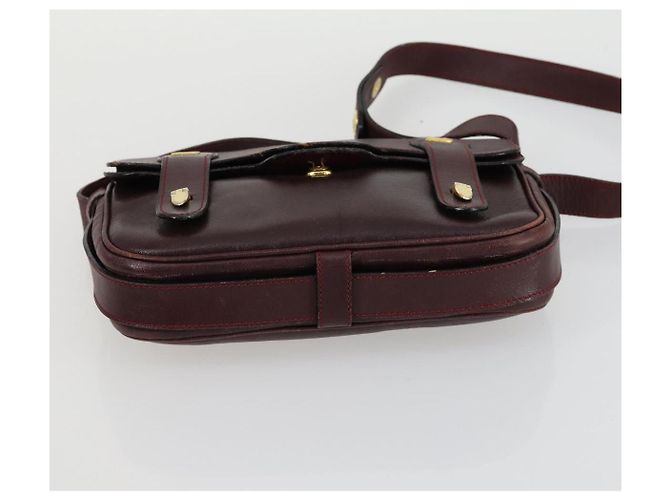 Céline Borsa a Spalla in Tela Macadam CELINE Pelle 3 Pezzi Rosso Blu Auth 160319 Blu navy - vista 21