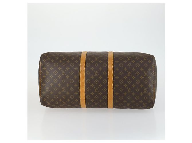 LOUIS VUITTON Borsa Boston Monogram Keepall 55 M41424 LV Auth 161131 Monogramma - vista 5