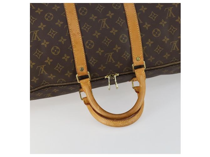 LOUIS VUITTON Borsa Boston Monogram Keepall 55 M41424 LV Auth 161131 Monogramma - vista 7