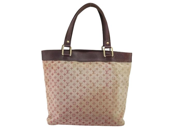 LOUIS VUITTON Monogram Mini Lucille GM Tote Bag Rot M92677 LV Auth 162967 - Ansicht 2