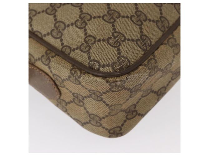Borsa Sherry Line GG Supreme Web di GUCCI in PVC beige e oro 904 02 049 Auth 160477 D'oro - vista 15
