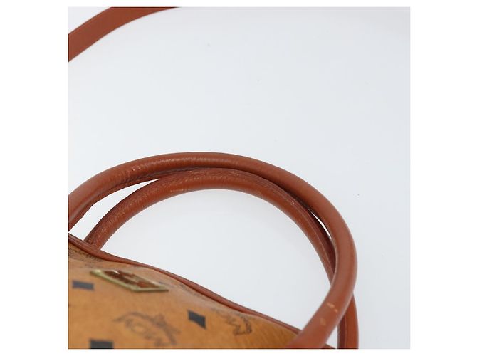 Borsa MCM Vicetos Logogram in pelle PVC 2 in 1 marrone oro Auth gh1460 D'oro - vista 14