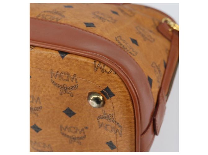 Borsa MCM Vicetos Logogram in pelle PVC 2 in 1 marrone oro Auth gh1460 D'oro - vista 15