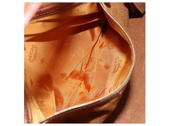 Borsa MCM Vicetos Logogram in pelle PVC 2 in 1 marrone oro Auth gh1460 D'oro - vista 21