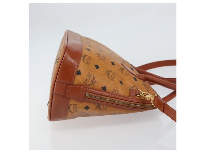 Borsa MCM Vicetos Logogram in pelle PVC 2 in 1 marrone oro Auth gh1460 D'oro - vista 3