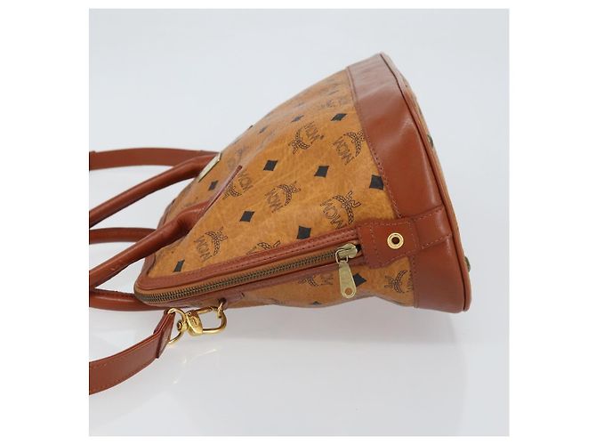 Borsa MCM Vicetos Logogram in pelle PVC 2 in 1 marrone oro Auth gh1460 D'oro - vista 4