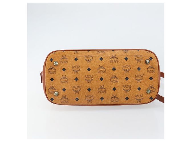 Borsa MCM Vicetos Logogram in pelle PVC 2 in 1 marrone oro Auth gh1460 D'oro - vista 5