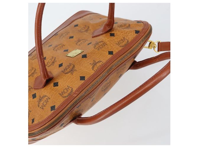 Borsa MCM Vicetos Logogram in pelle PVC 2 in 1 marrone oro Auth gh1460 D'oro - vista 6