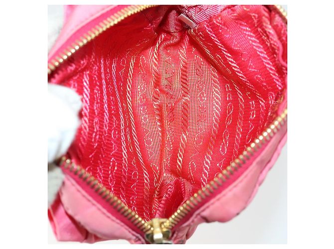 Christian Dior Pochette PRADA in Nylon PVC 4 Set Rosa Khaki Auth ti3613 Cachi - vista 11