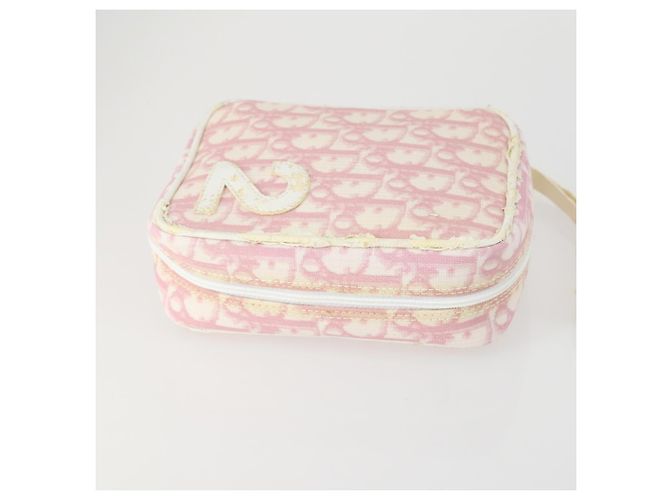 Christian Dior Pochette PRADA in Nylon PVC 4 Set Rosa Khaki Auth ti3613 Cachi - vista 20
