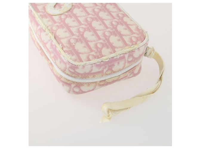 Christian Dior Pochette PRADA in Nylon PVC 4 Set Rosa Khaki Auth ti3613 Cachi - vista 21