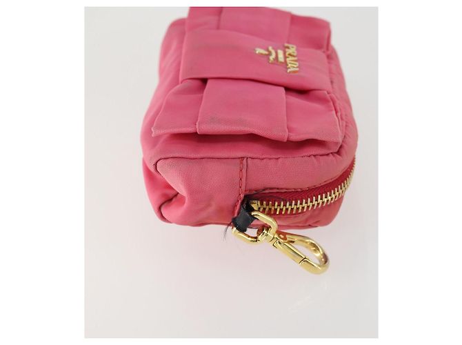 Christian Dior Pochette PRADA in Nylon PVC 4 Set Rosa Khaki Auth ti3613 Cachi - vista 8