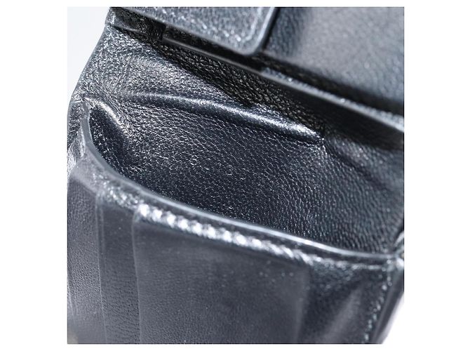 Balenciaga Kompakte Lederbörse Schwarz Authentisch 161631 - Ansicht 11