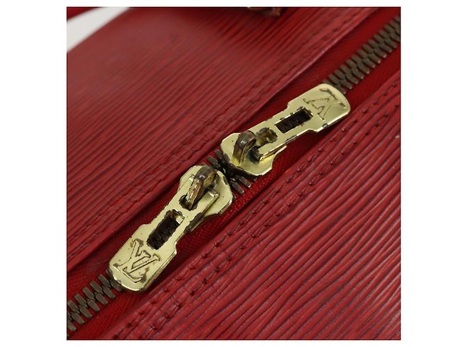 LOUIS VUITTON Epi Keepall 60 Borsa Boston Rossa M42947 LV Auth 159412 Rosso - vista 10