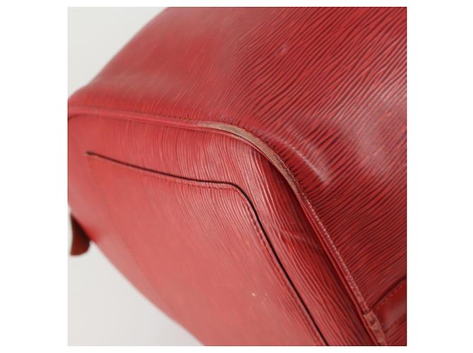 LOUIS VUITTON Epi Keepall 60 Borsa Boston Rossa M42947 LV Auth 159412 Rosso - vista 14